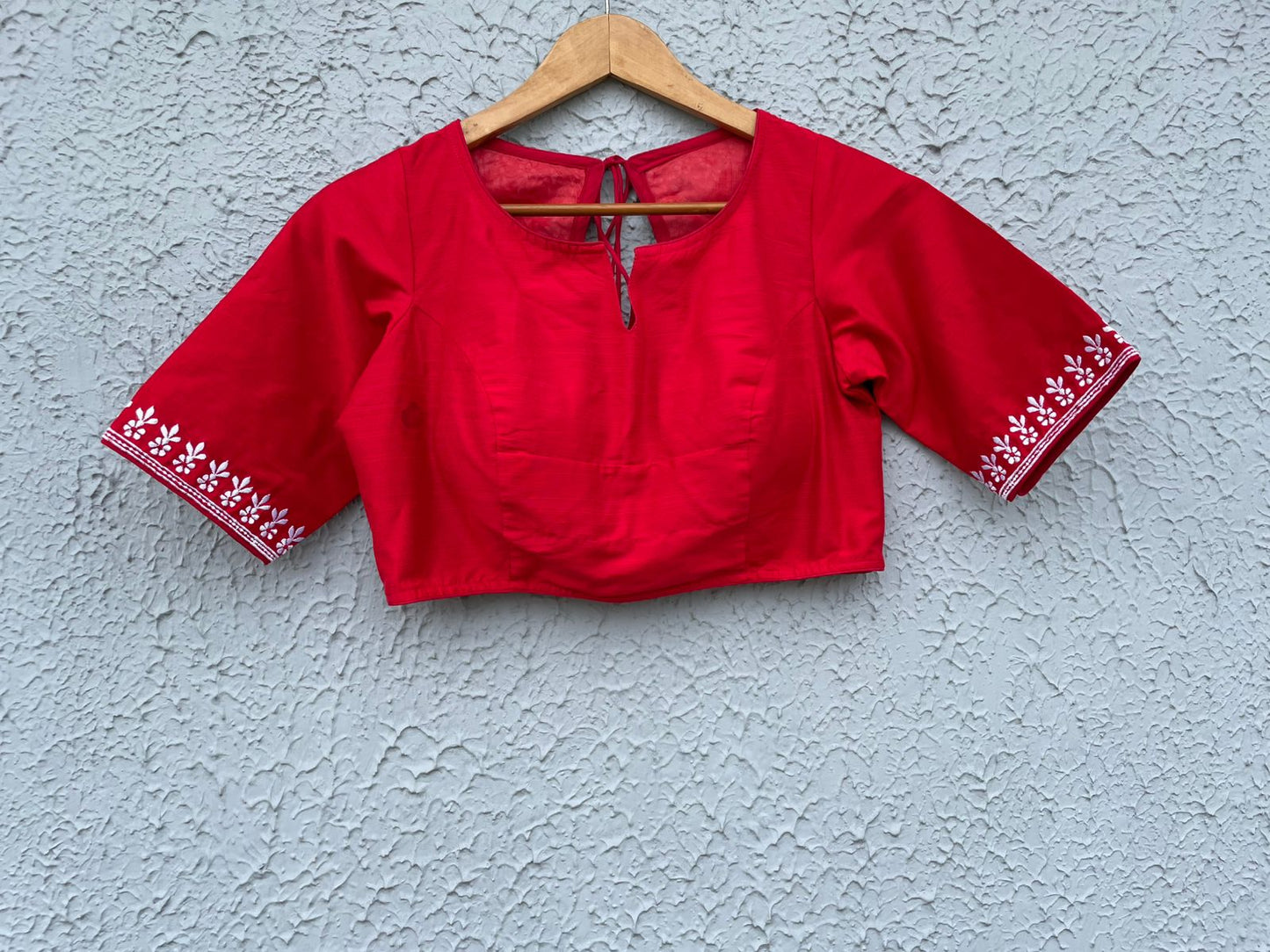 Cotton embroidered designer blouses