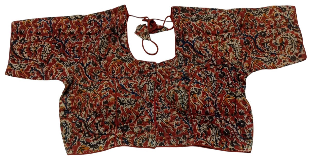 Kalamkari Pure Cotton ready made blouse