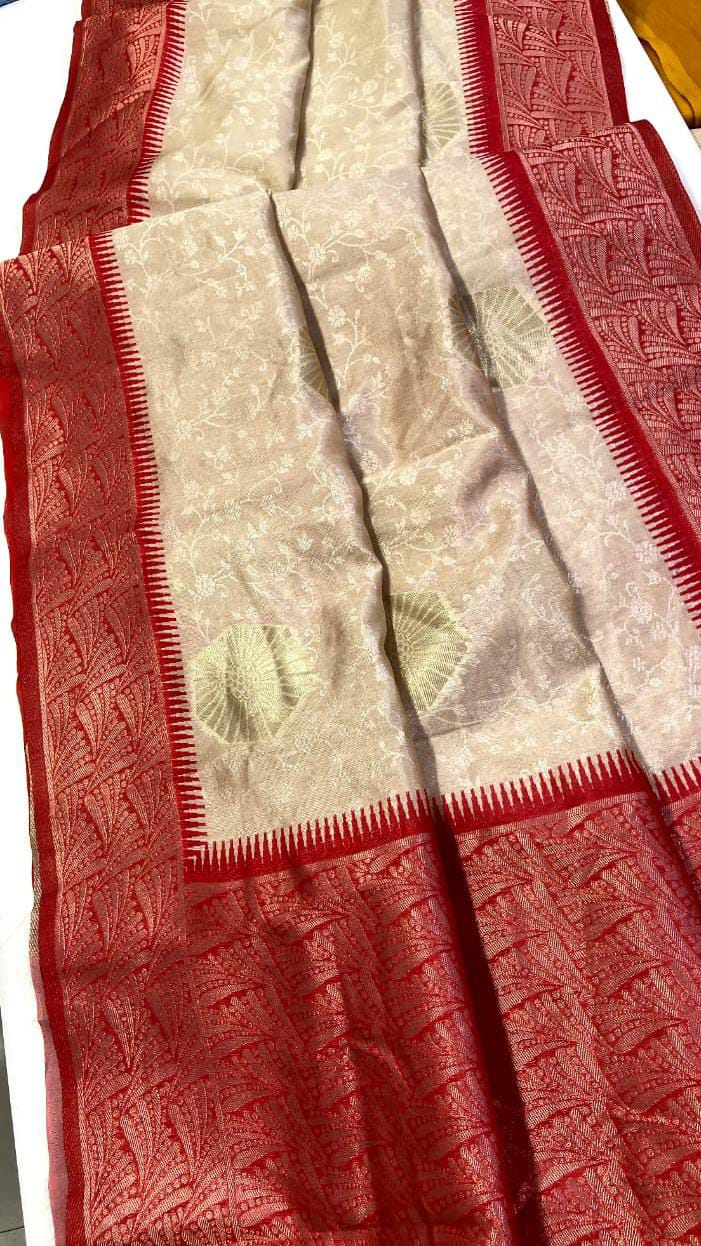 Tusser silk saree