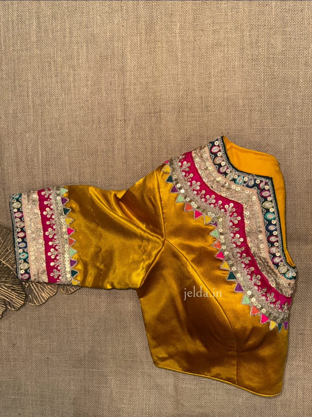 Festive Embroidered Modal Silk Blouse