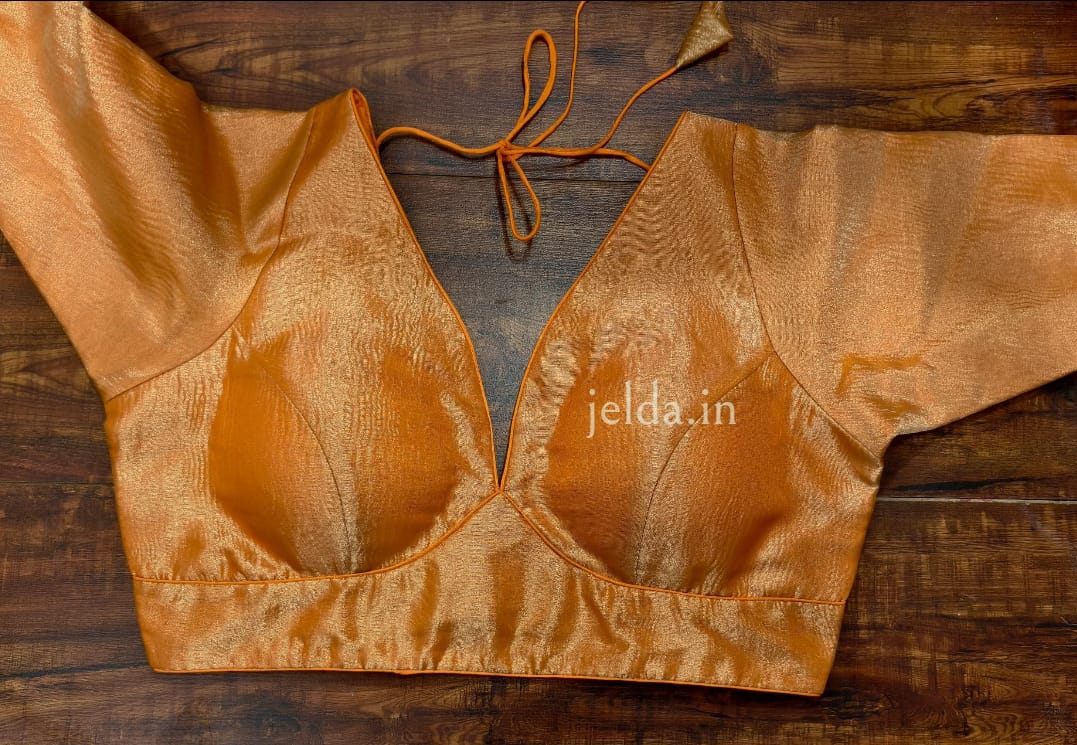 Cruss tissue fabric with sleeve - custom made blouses