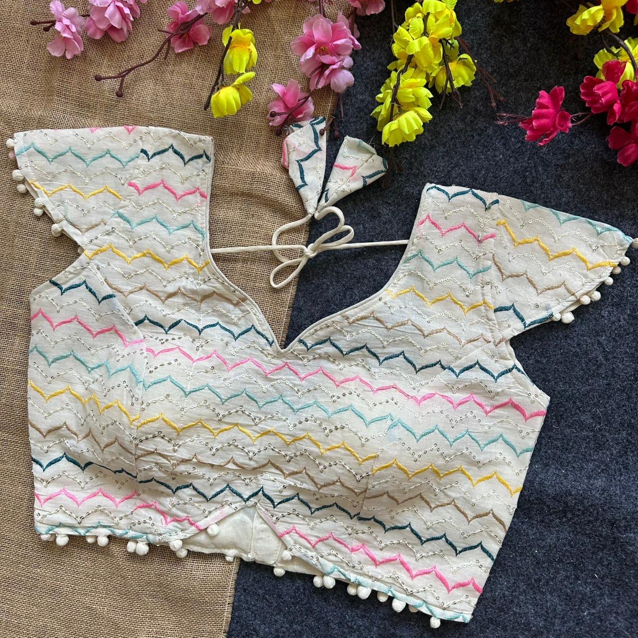 Pure Camric Cotton ready made blouses