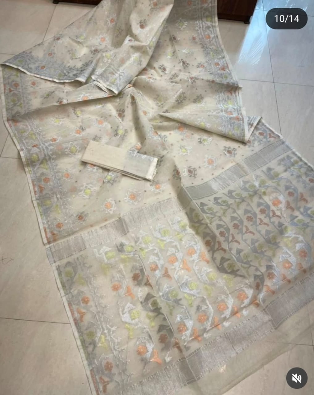 EXCLUSIVE ZARI WORK JAMDANI SAREE