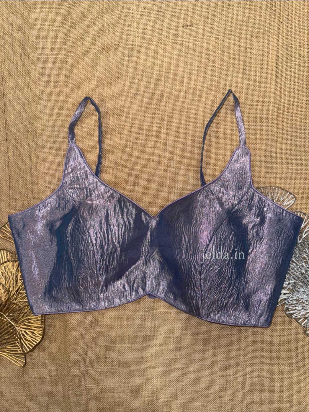 Premium Plain Sleeveless v neck with noodles straps Blouses – Silk Fabric
