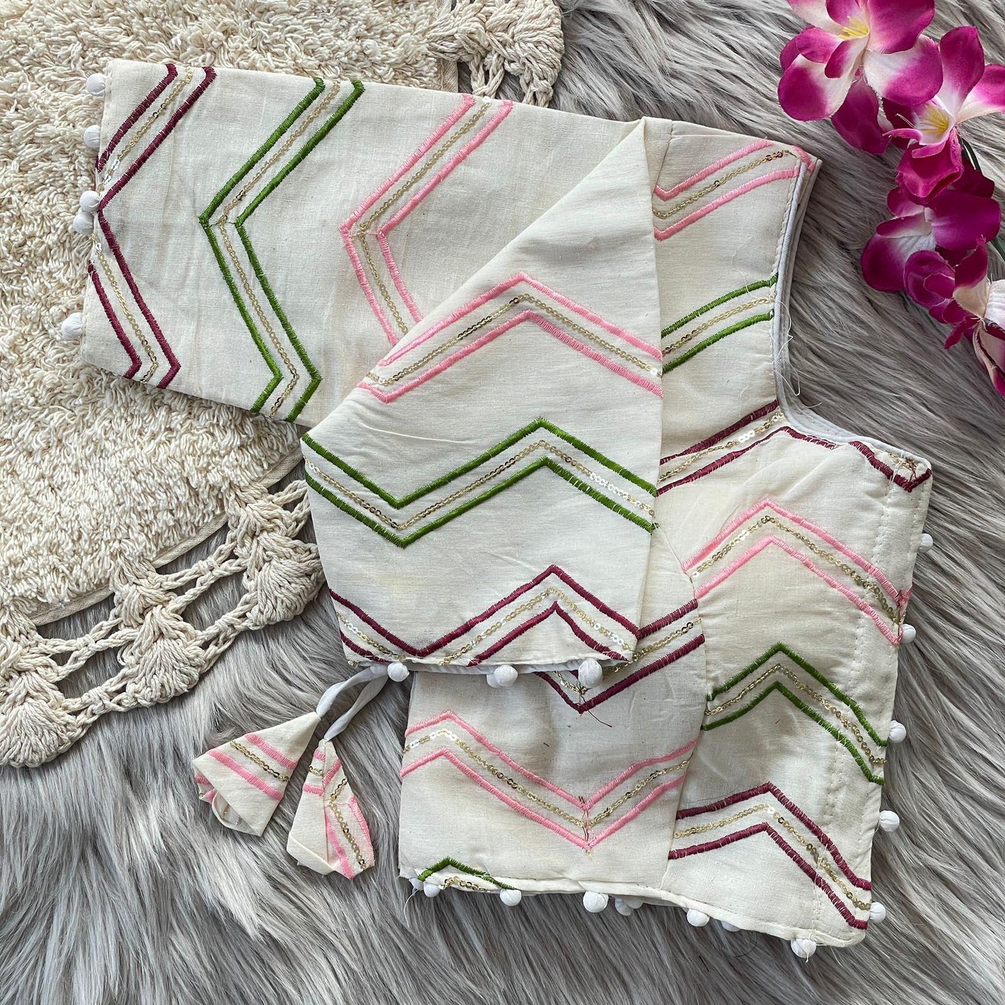 Pure Cotton Ready Made Blouse