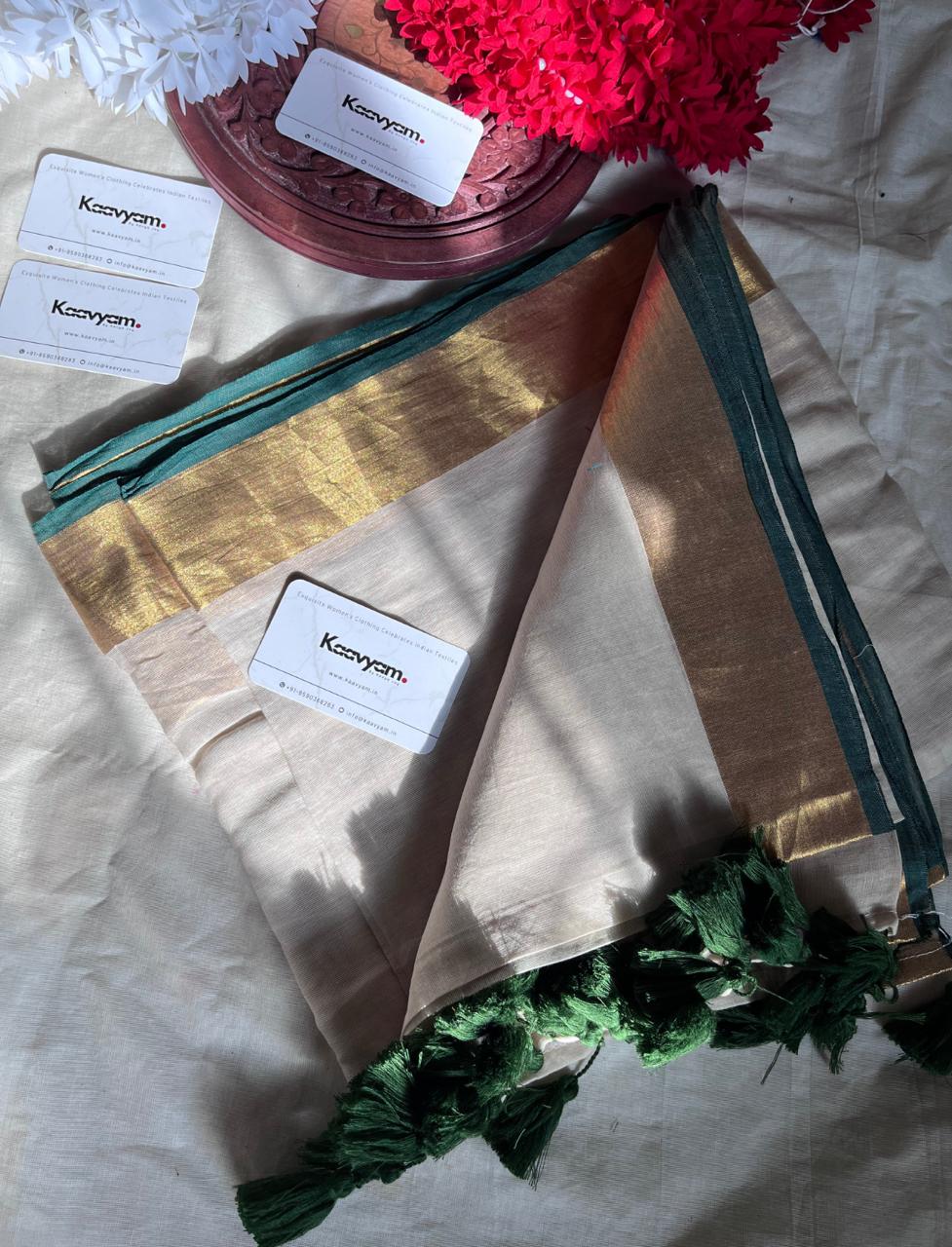 Pure Mul Mul cotton by cotton saree