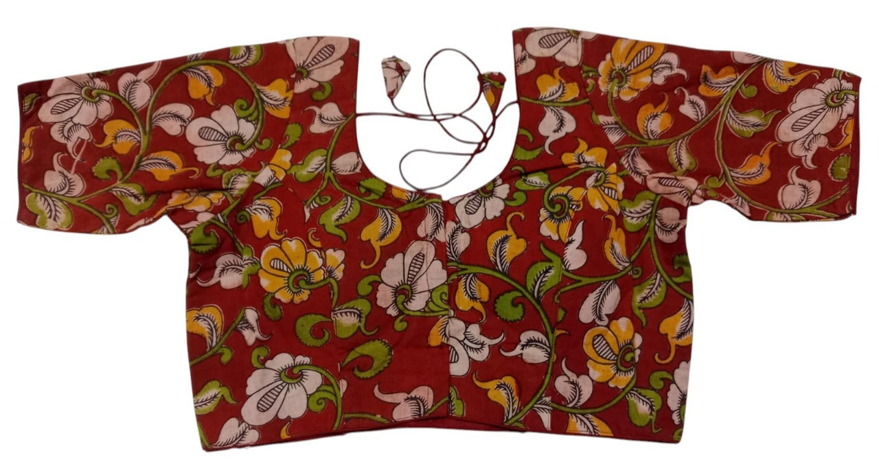Kalamkari Pure Cotton ready made blouse