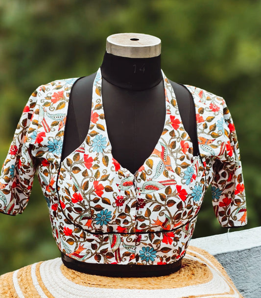 Masaba katha halter neck printed ready made blouses