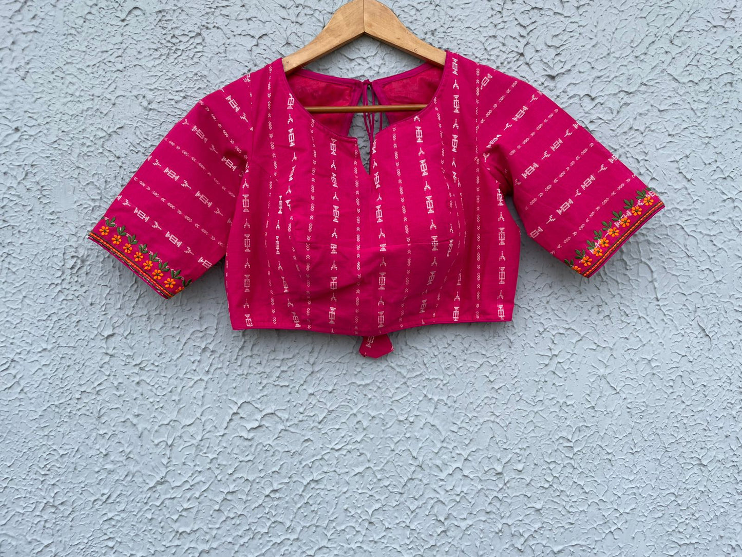 Cotton embroidered designer blouses