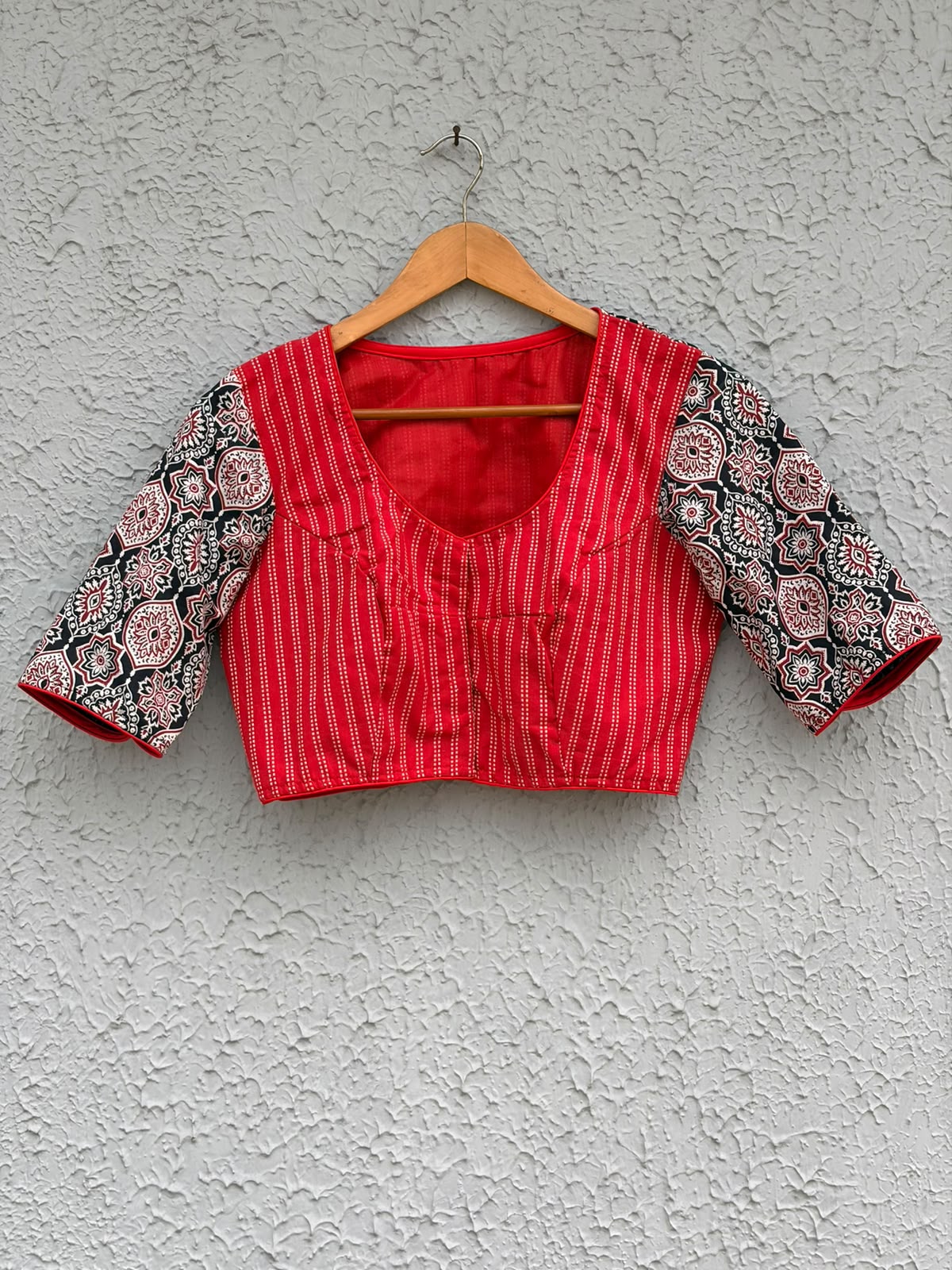 Cotton mix n match designer blouse