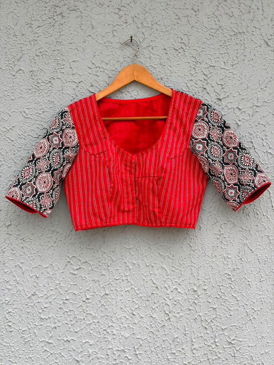 Cotton mix n match designer blouse