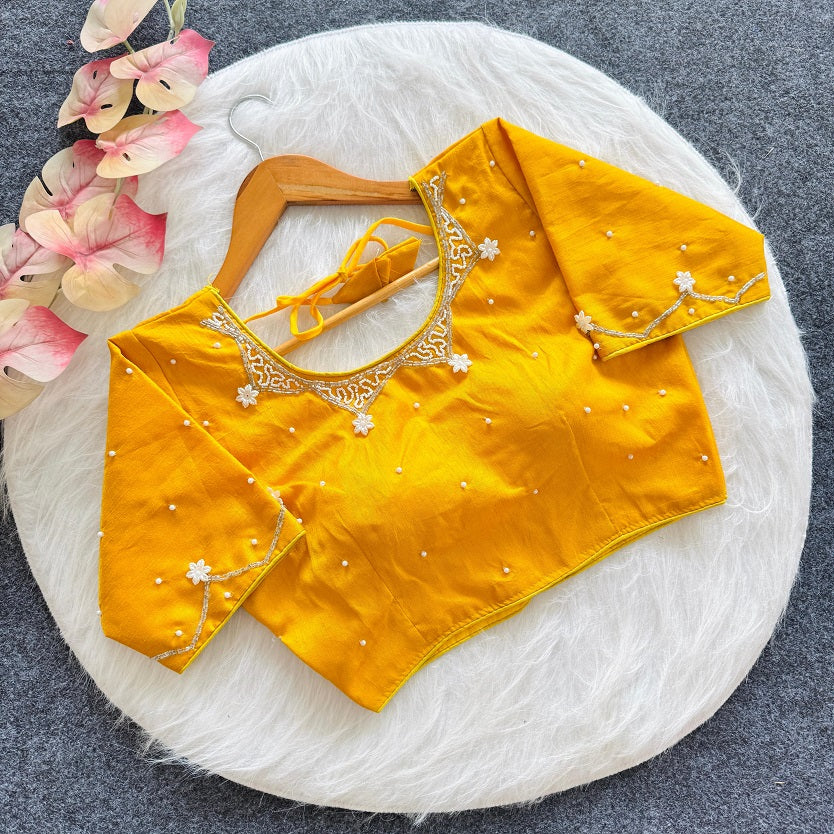 Beautiful Handwork All Over - Premium Readymade Blouse