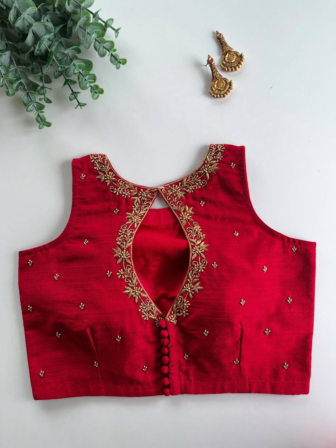 Beautiful Handwork All Over - Premium Readymade Blouse