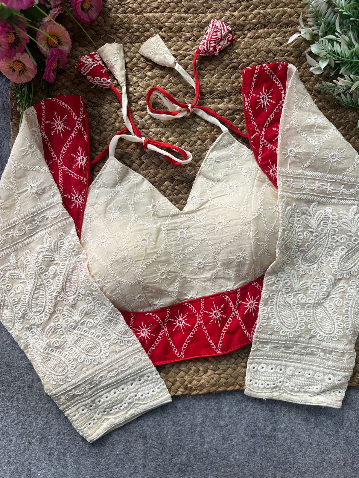 Pure camric hakoba zara ++ ready made blouse