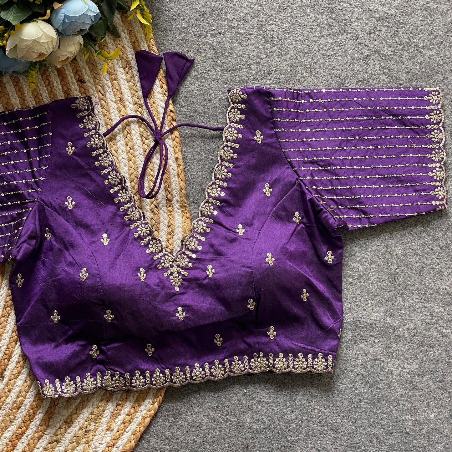 Banarasi silk ready made blouse