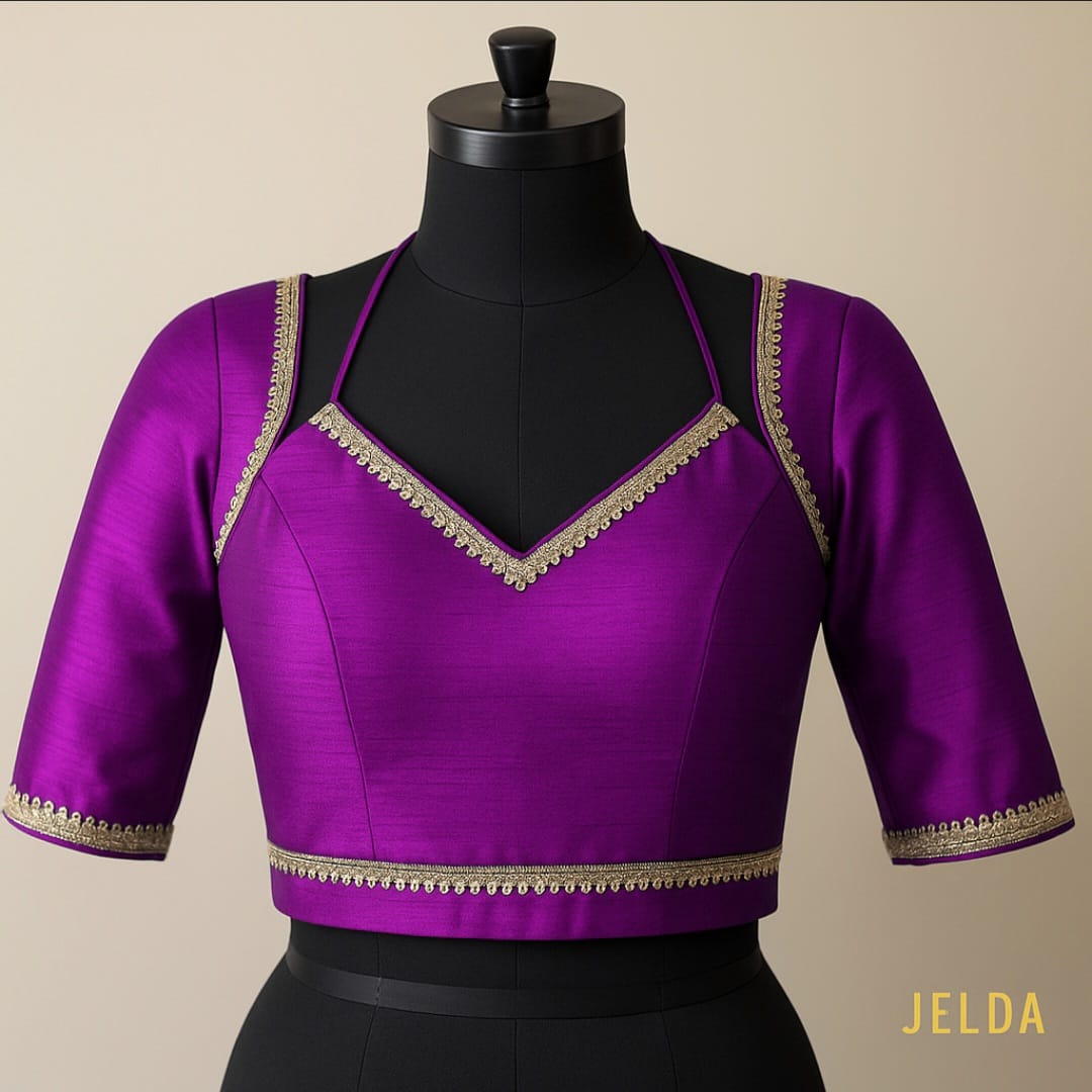 Premium Designer  Lace Blouse – Custom Crafted