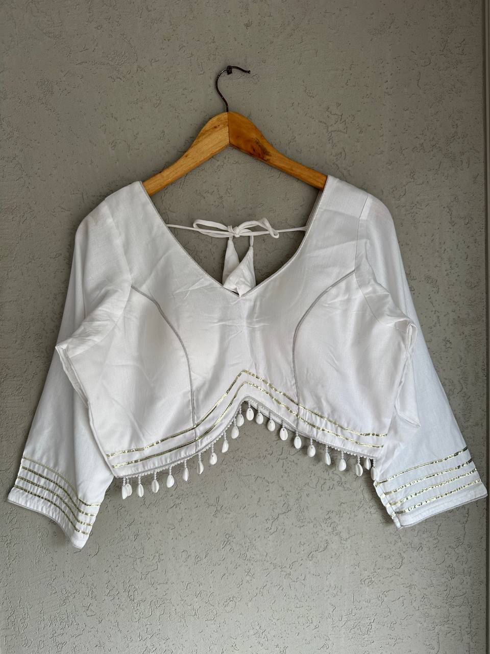 Pure Rayon Cotton ready made blouse
