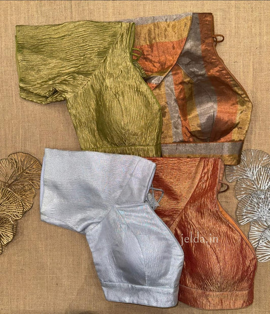 Premium Plain Sleeve V Neck Blouses – Silk Fabric
