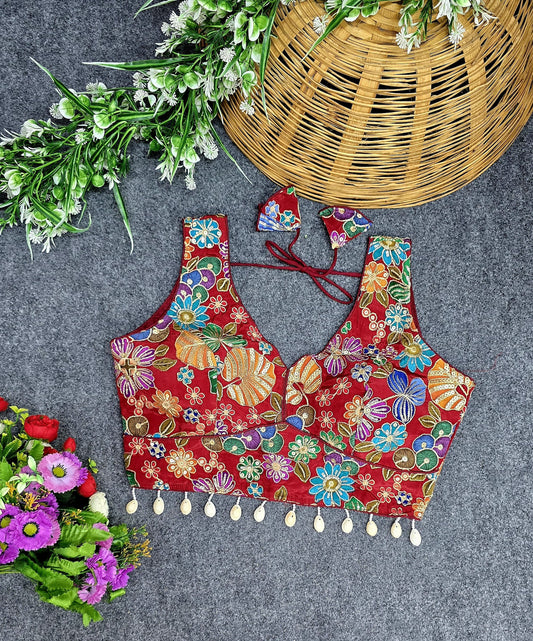 Party wear handwork ready made blouse