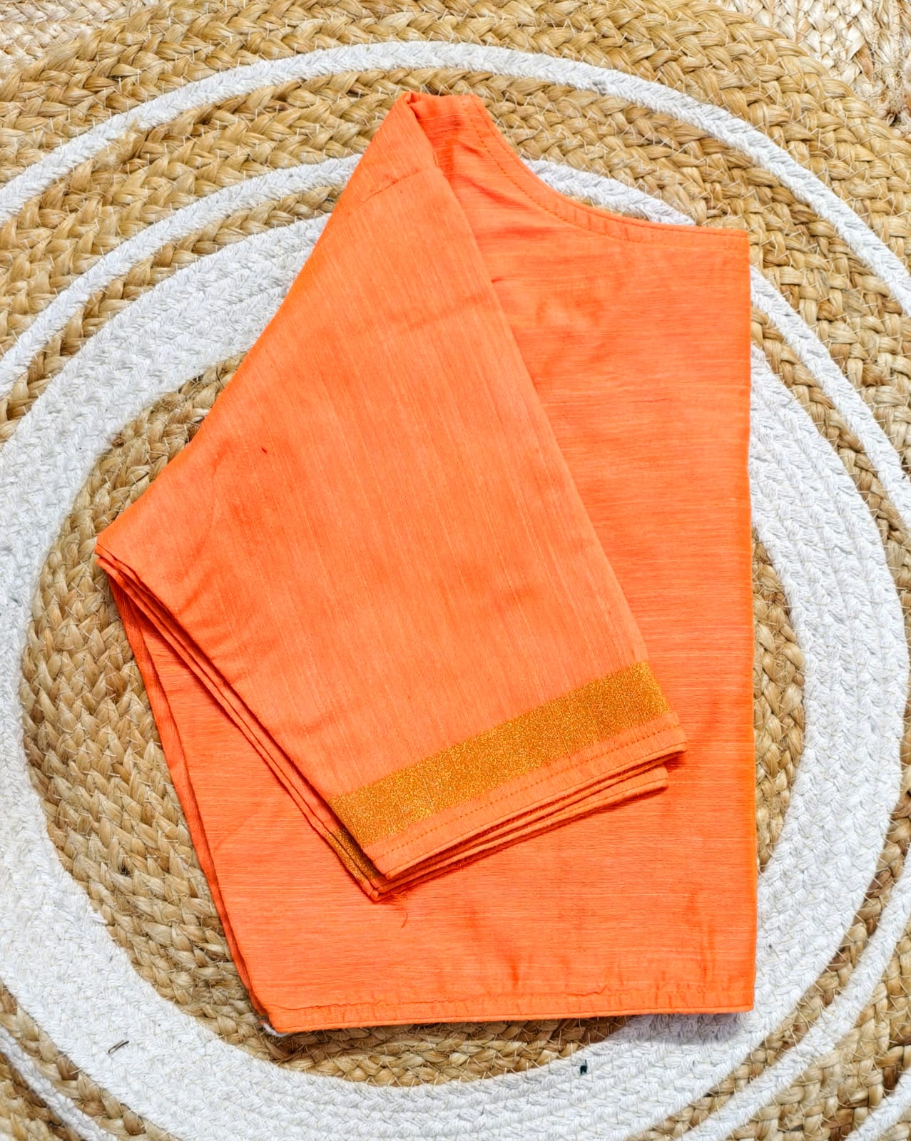 Ghicha silk boat neck ready made blouses