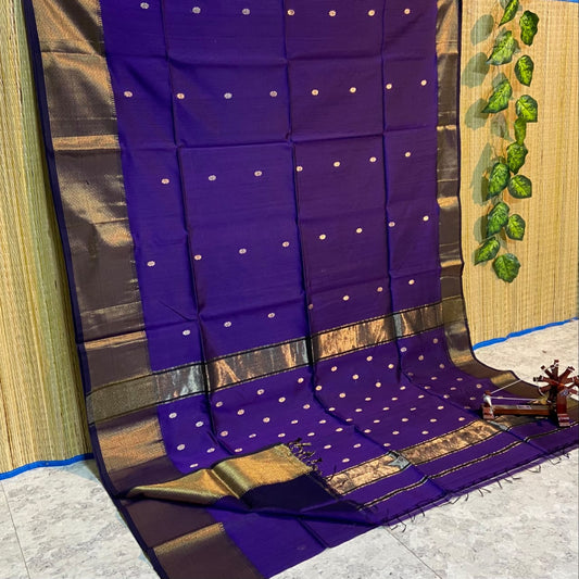 HANDLOOM MAHESHWARI COTTON SILK SAREE