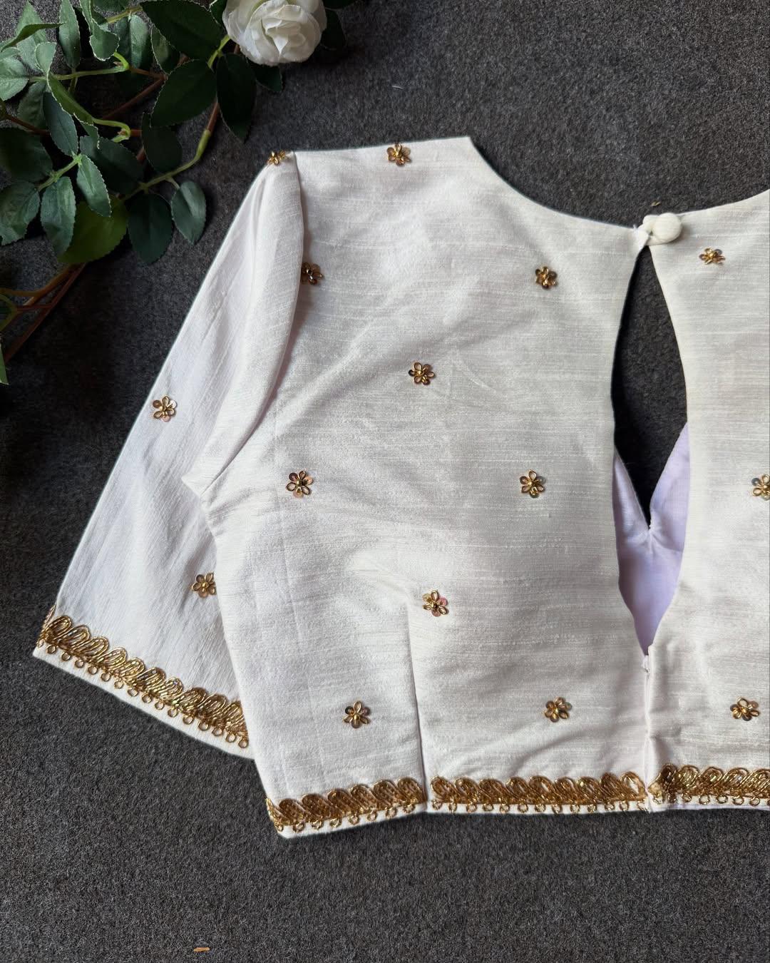 Beautiful handwork all over ready made blouses