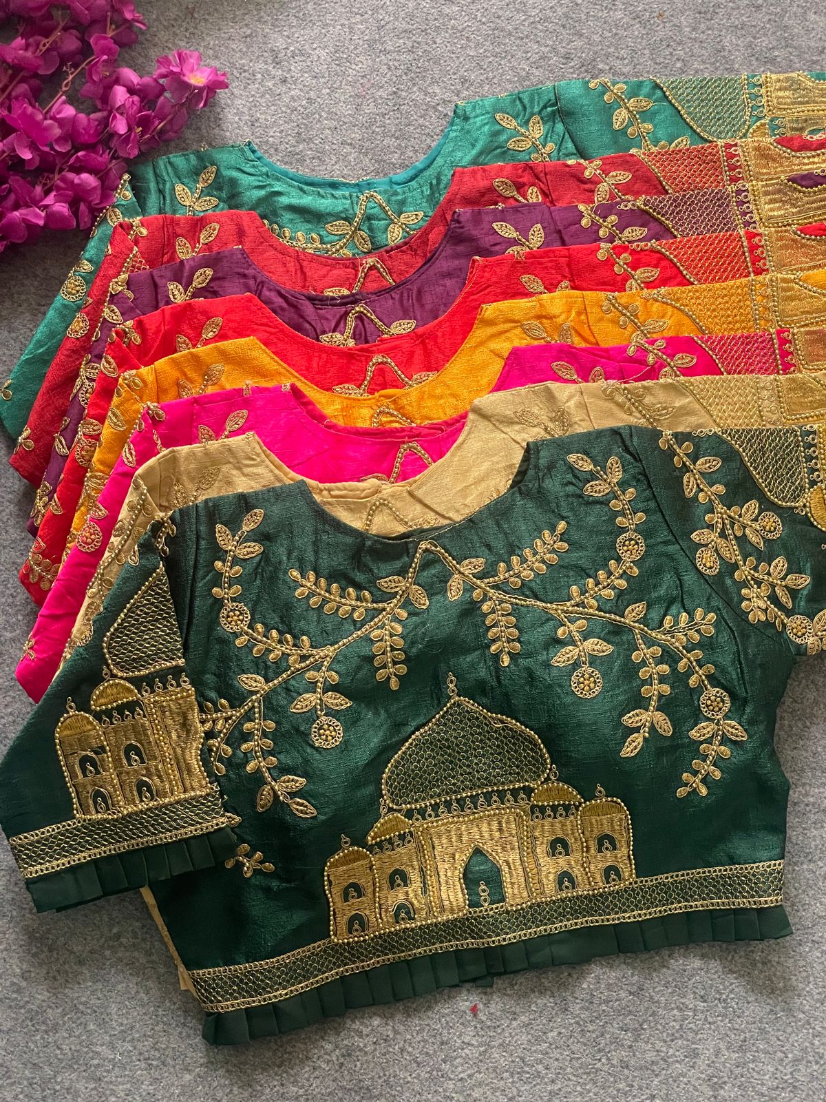 Fentam silk ready made blouse