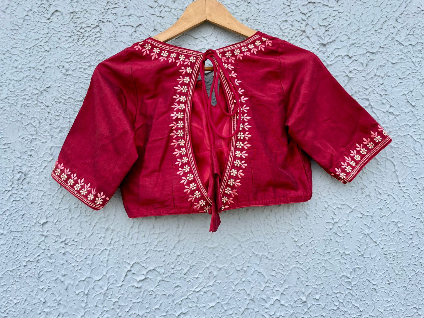 Cotton embroidered designer blouses