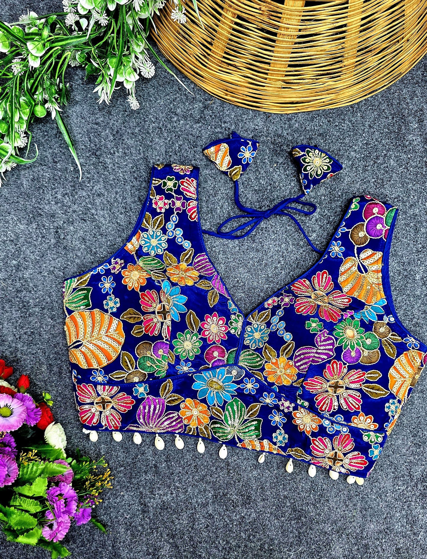 Party wear handwork ready made blouse