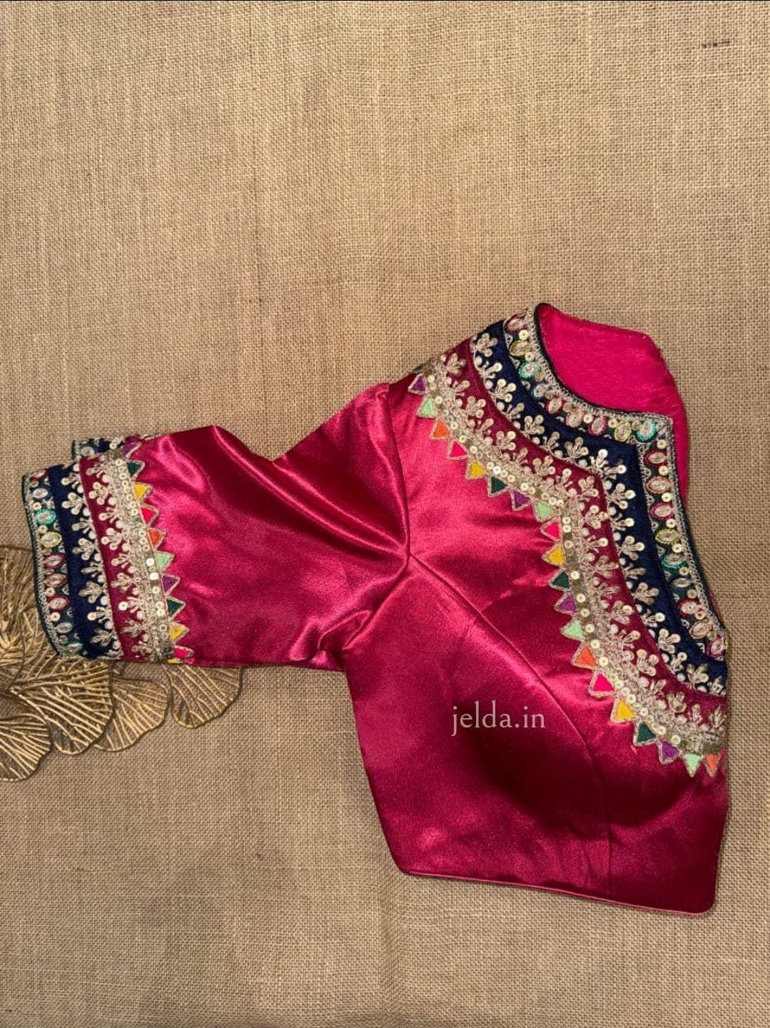 Festive Embroidered Modal Silk Blouse