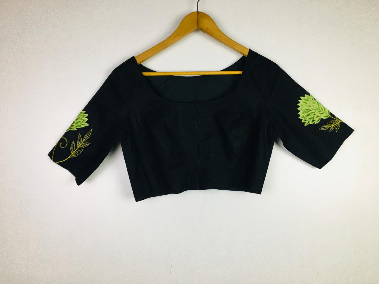 Cotton embroidered designer blouses