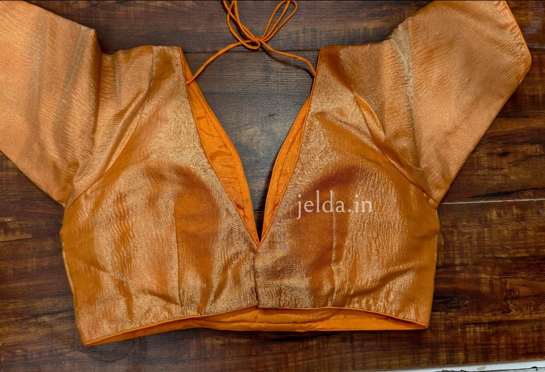 Cruss tissue fabric with sleeve - custom made blouses