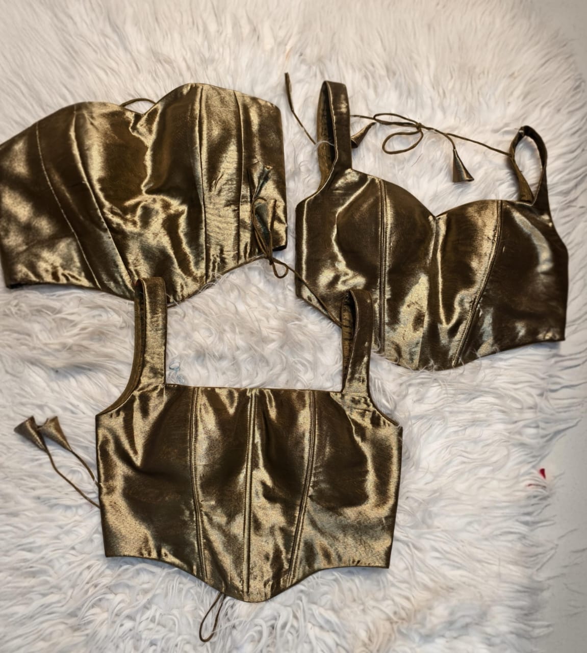 Tissue corset custom made blouse