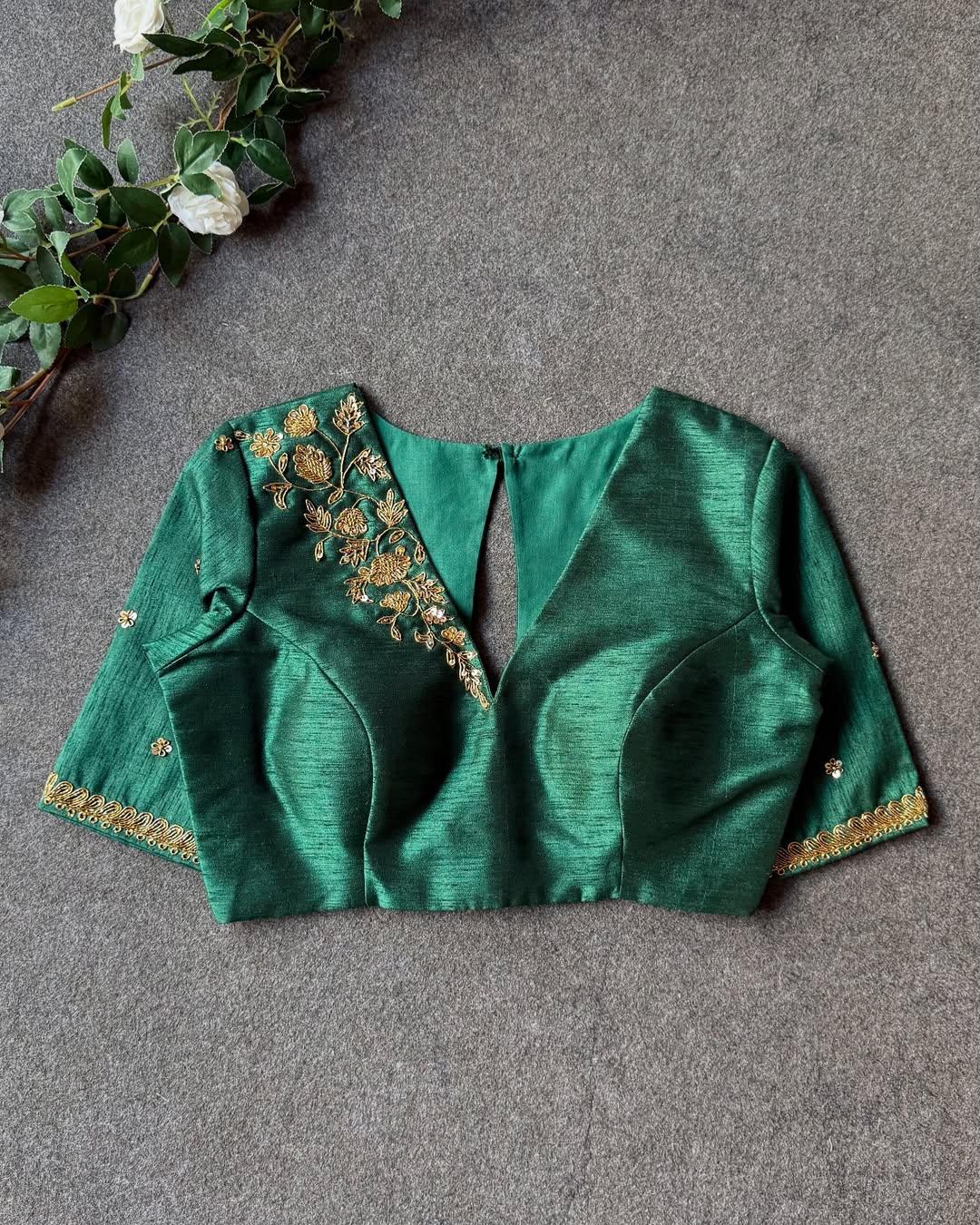Beautiful handwork all over ready made blouses