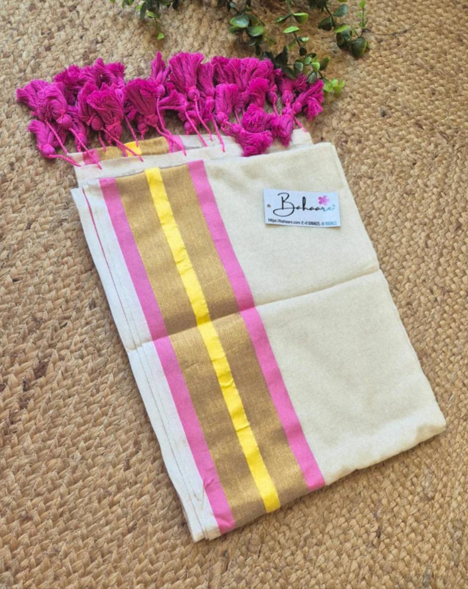 Pure Mul Mul cotton by catton saree