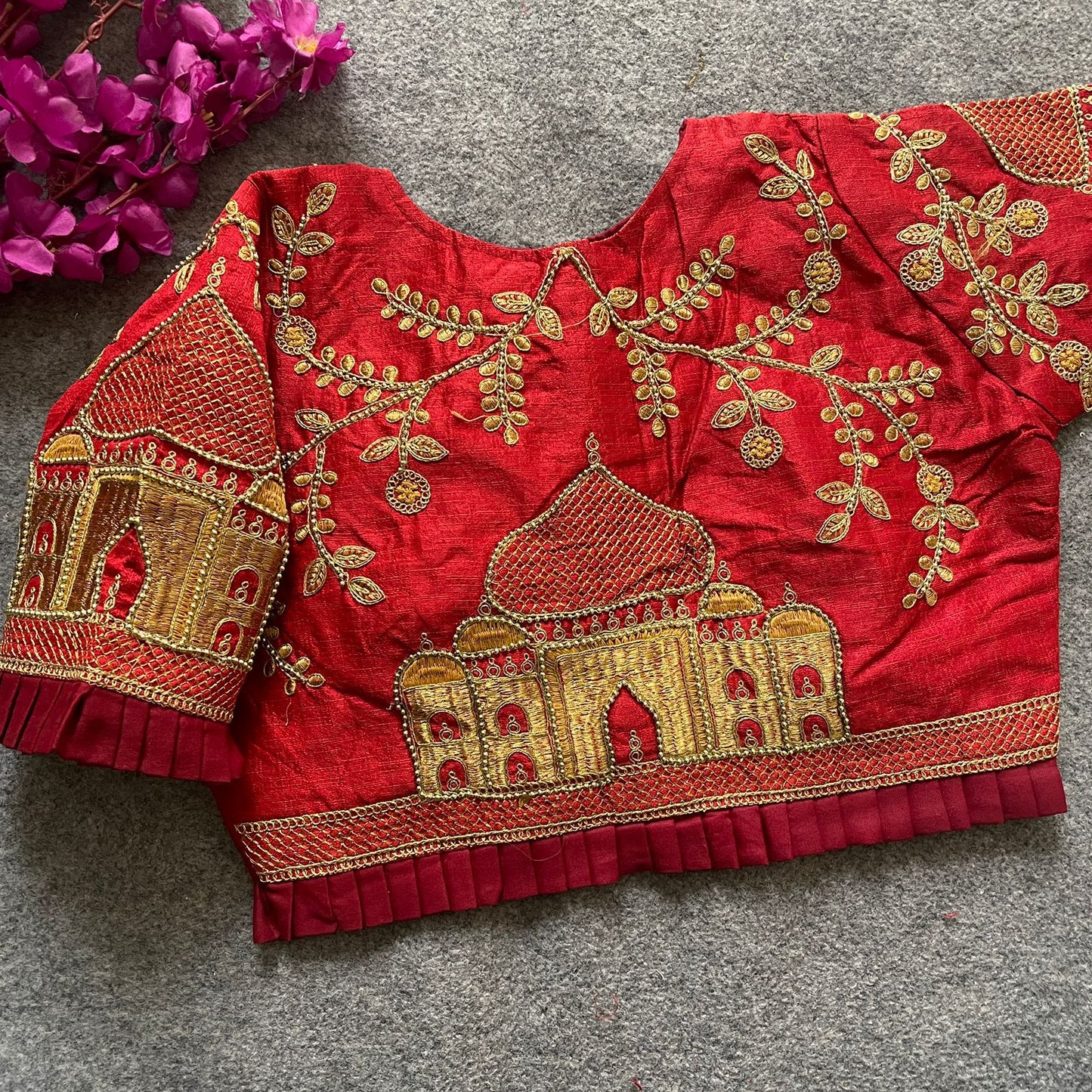 Fentam silk ready made blouse