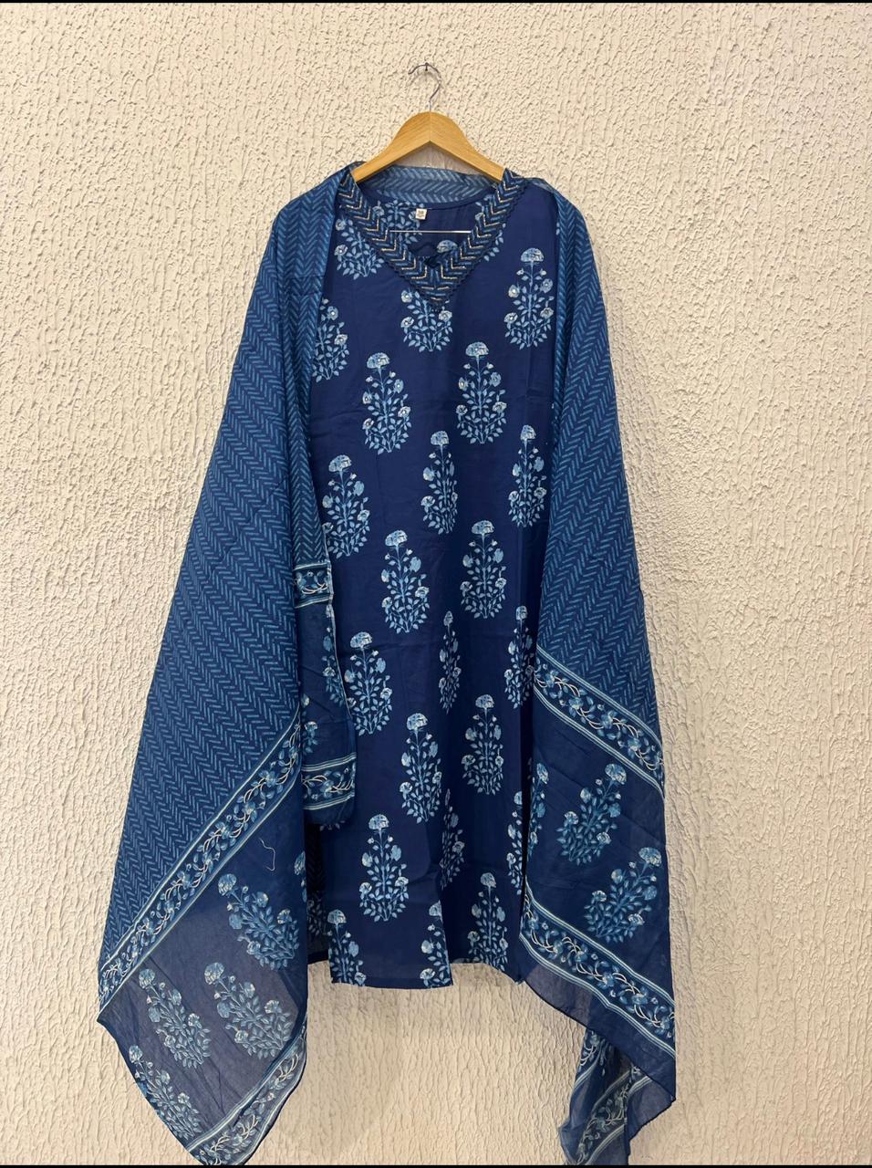 Cotton printed work salwar suit
