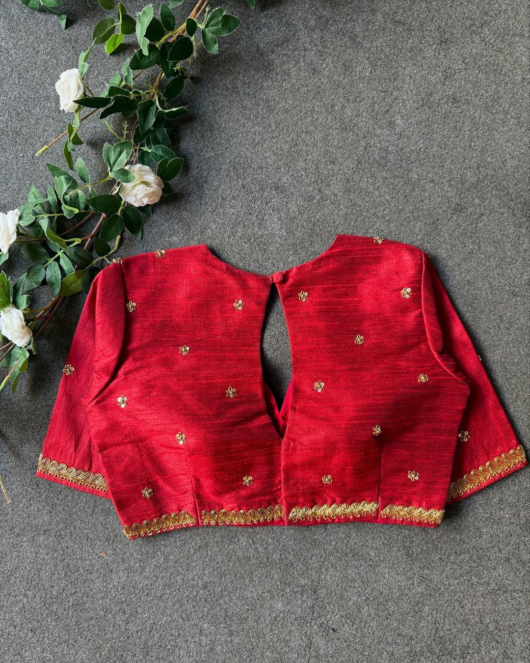 Beautiful handwork all over ready made blouses