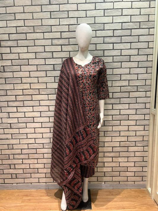 Cotton printed salwar suit