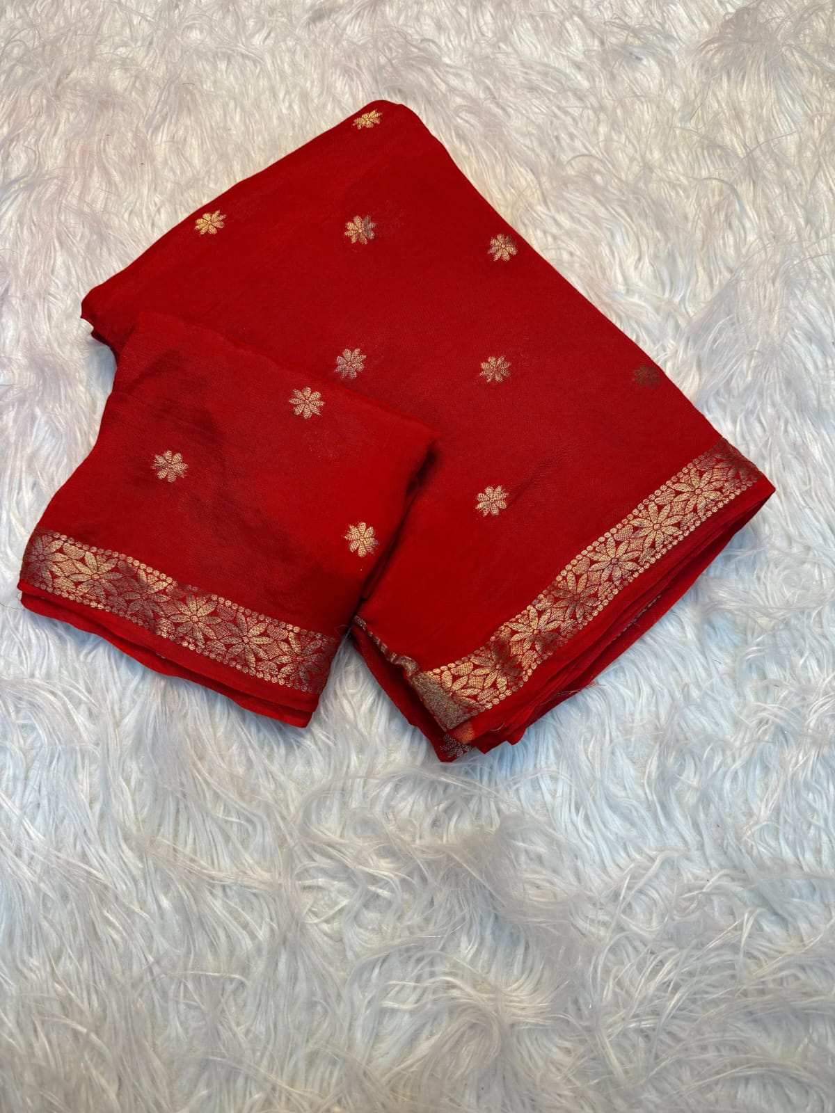 Pure viscose  weaving  jacquard saree