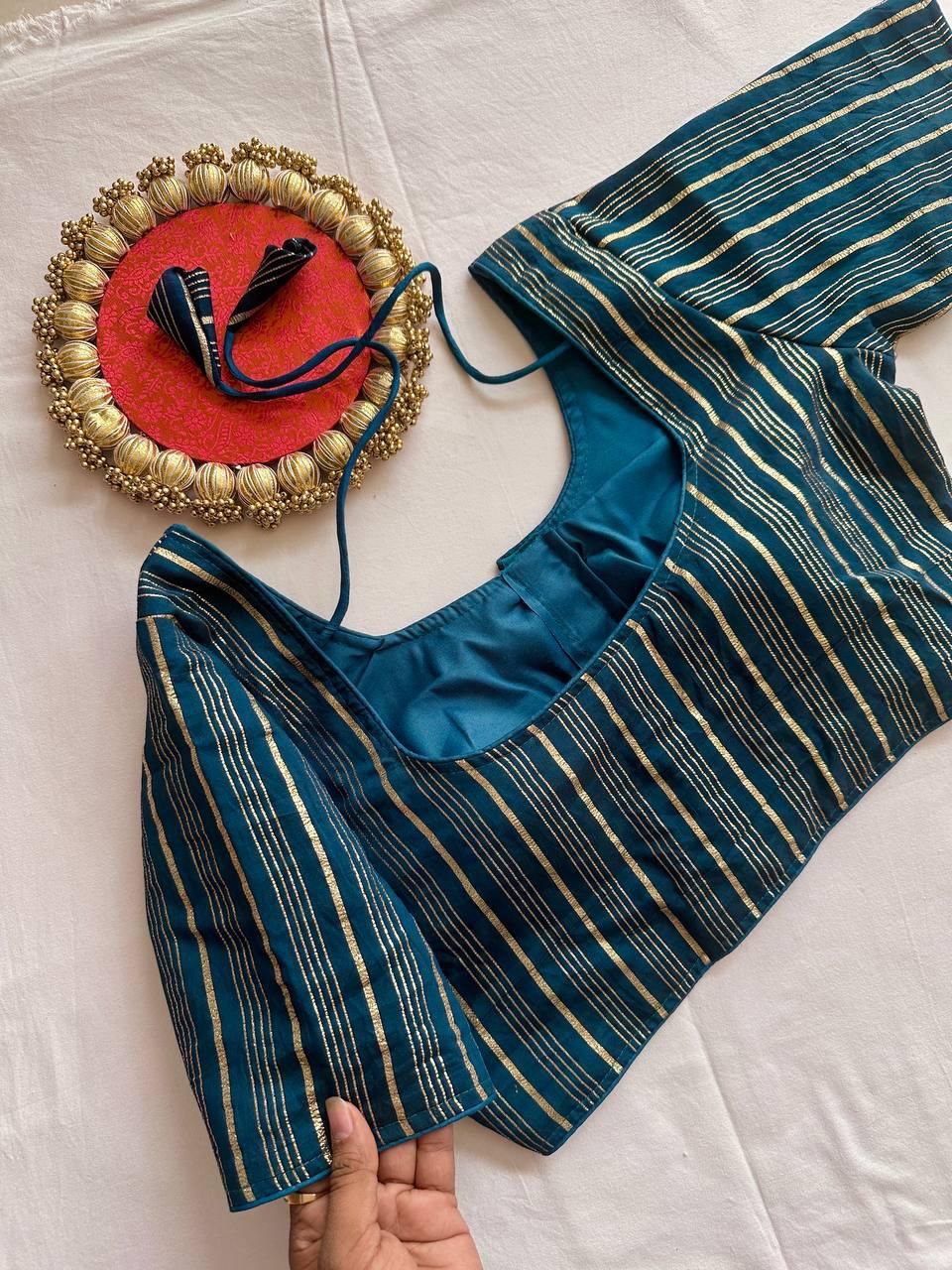 Pure dyeable cotton ready made blouse