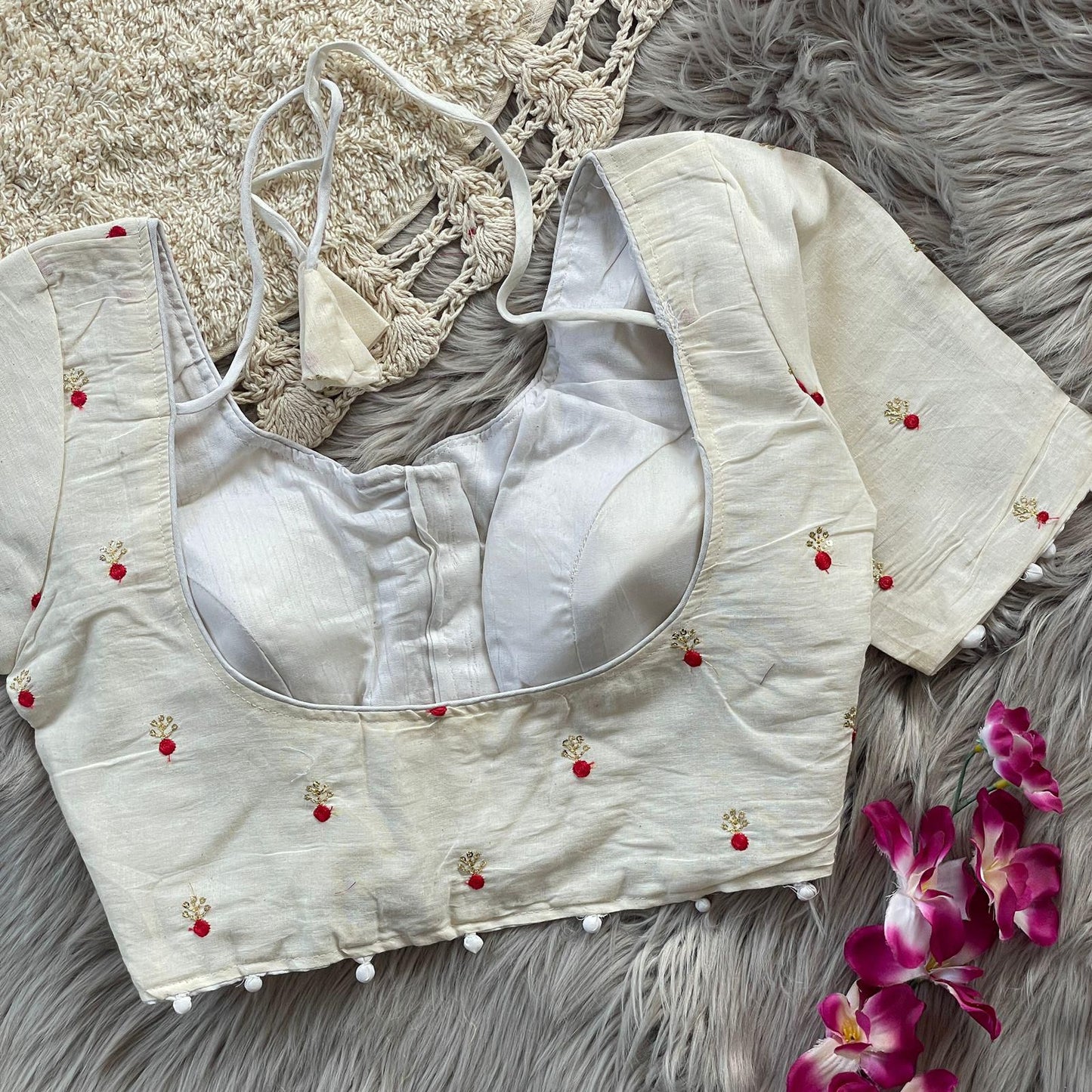 Pure Cotton Ready Made Blouse