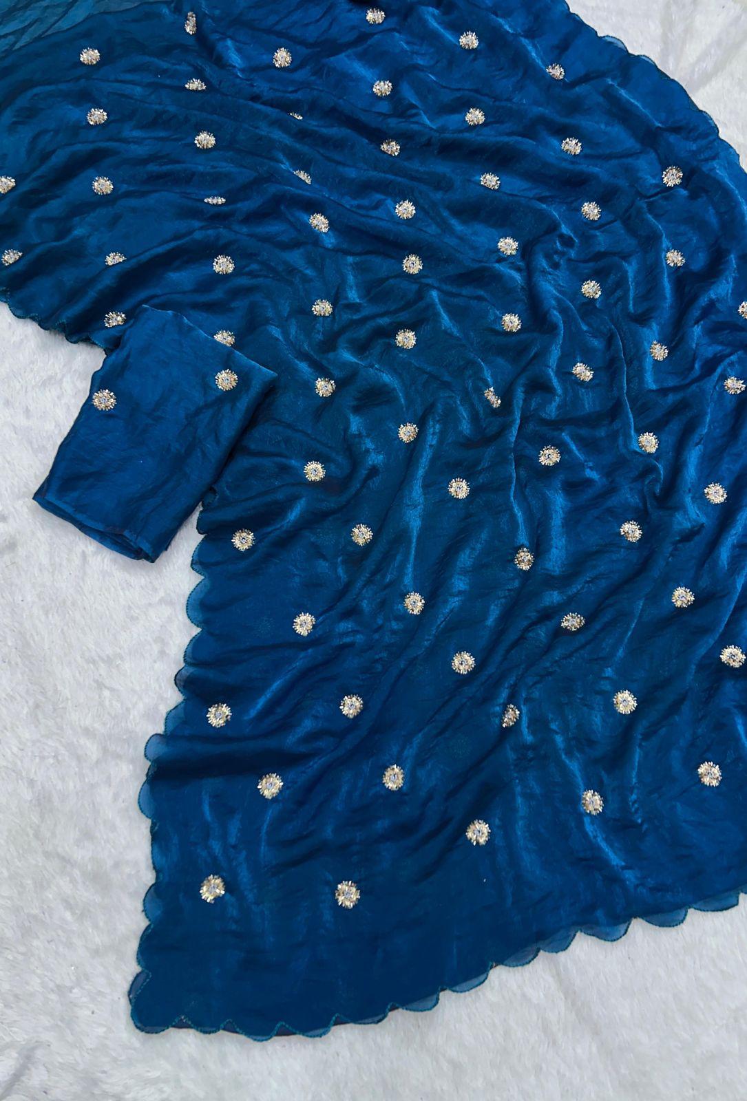 Fandy Sattin saree