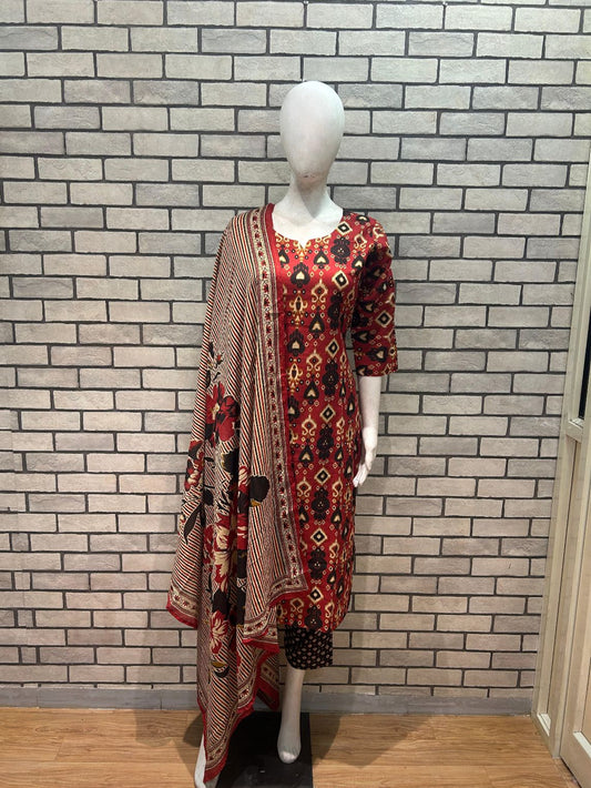 Cotton printed salwar suit