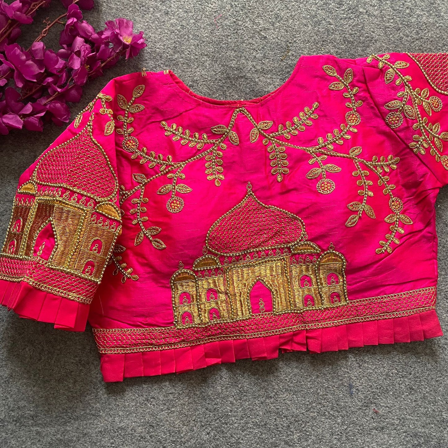 Fentam silk ready made blouse