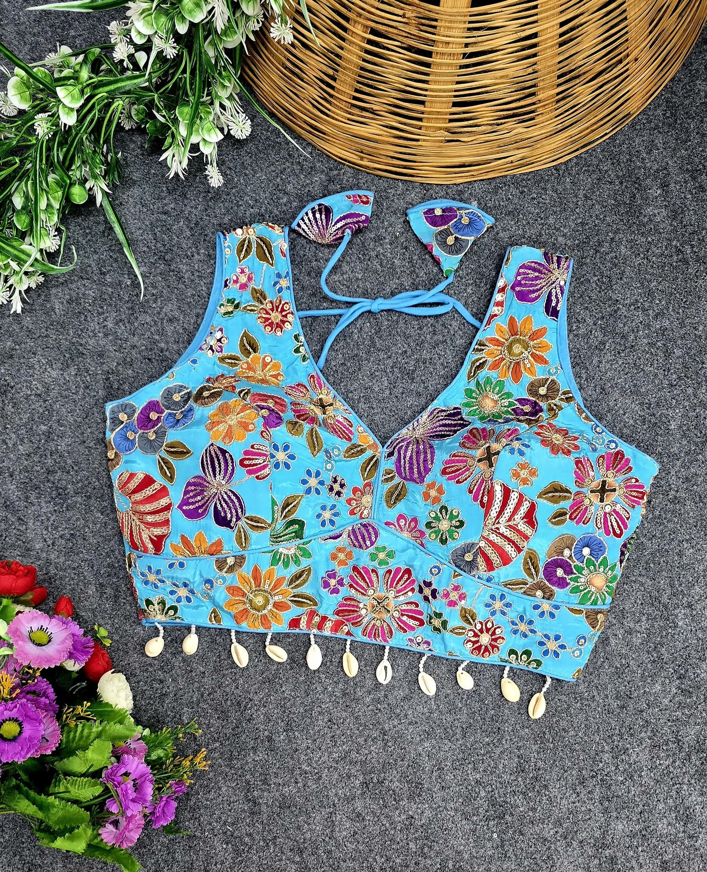 Party wear handwork ready made blouse