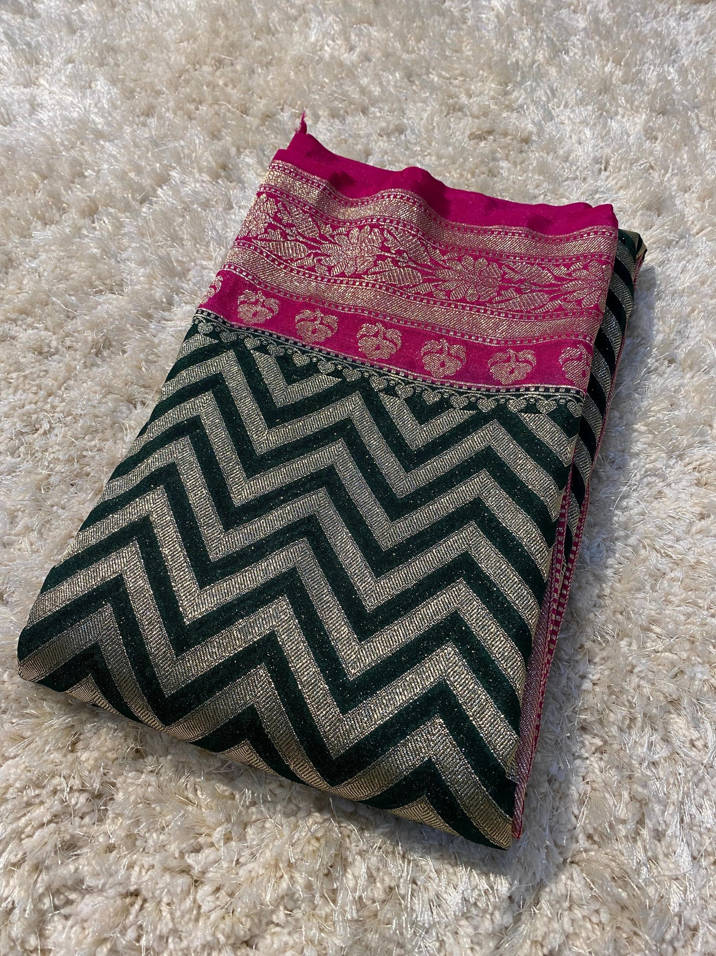 Handloom Banarasi Katan Georgette Silk Saree