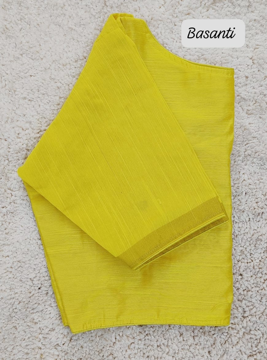 Ghicha silk boat neck ready made blouses