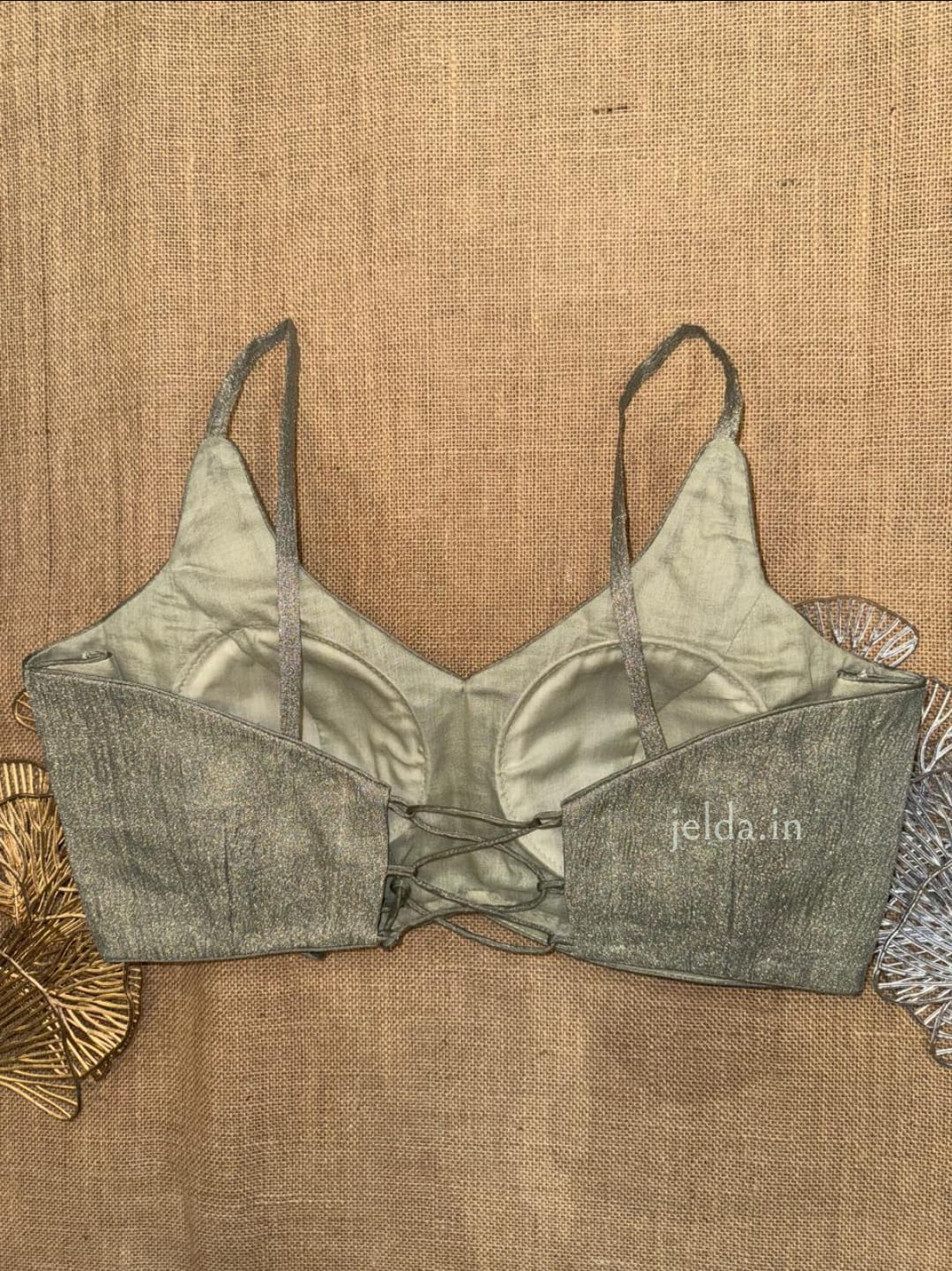 Premium Plain Sleeveless v neck with noodles straps Blouses – Silk Fabric
