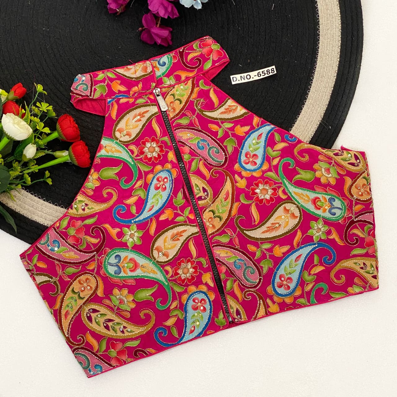 Crep viscose pojisan ready made blouse